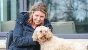 Photo of Helen Kearney and dog