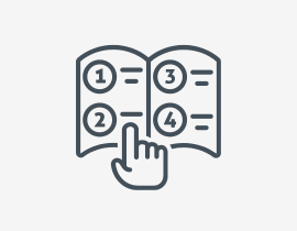 administration Instructions icon - grey