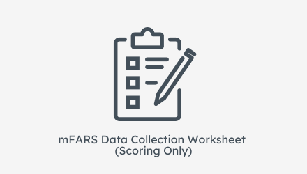 icon for mFARS data collection worksheet (scoring only)