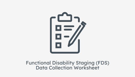icon for functional disability staging FDS data collection worksheet
