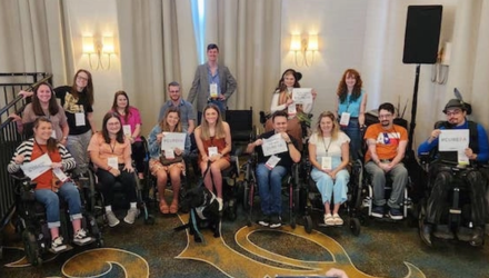 Group photos of individuals attending the Baton Rouge Research Reception