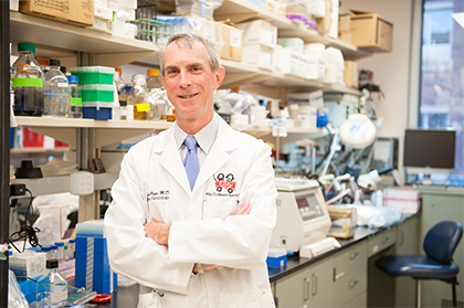 Photo of Dr. Payne in the lab.
