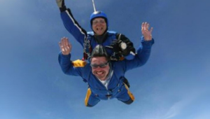 Photo of Richard Brown skydiving