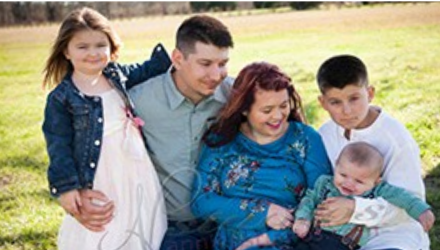 Photo of Morgan Talevich and family