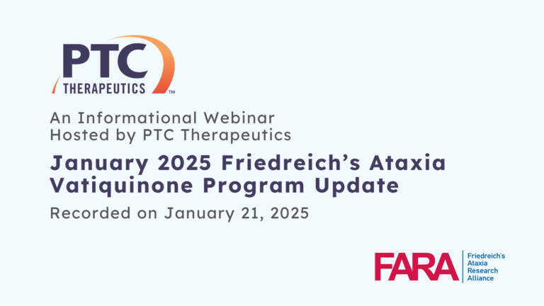 Webinar Recording: PTC Therapeutics Vatiquinone Program January 2025 ...