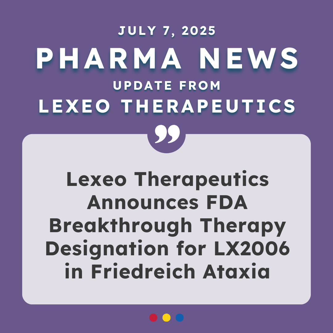 Lexeo Therapeutics Announces FDA Breakthrough Therapy Designation for LX2006 in Friedreich Ataxia