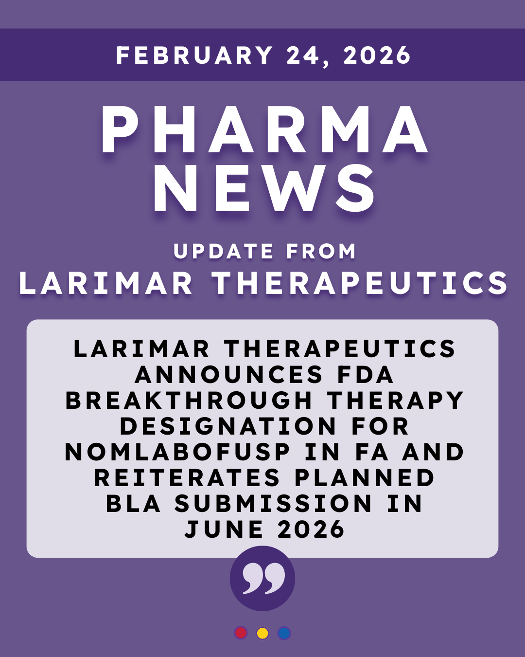 2026 02 24 Larimar Press Release